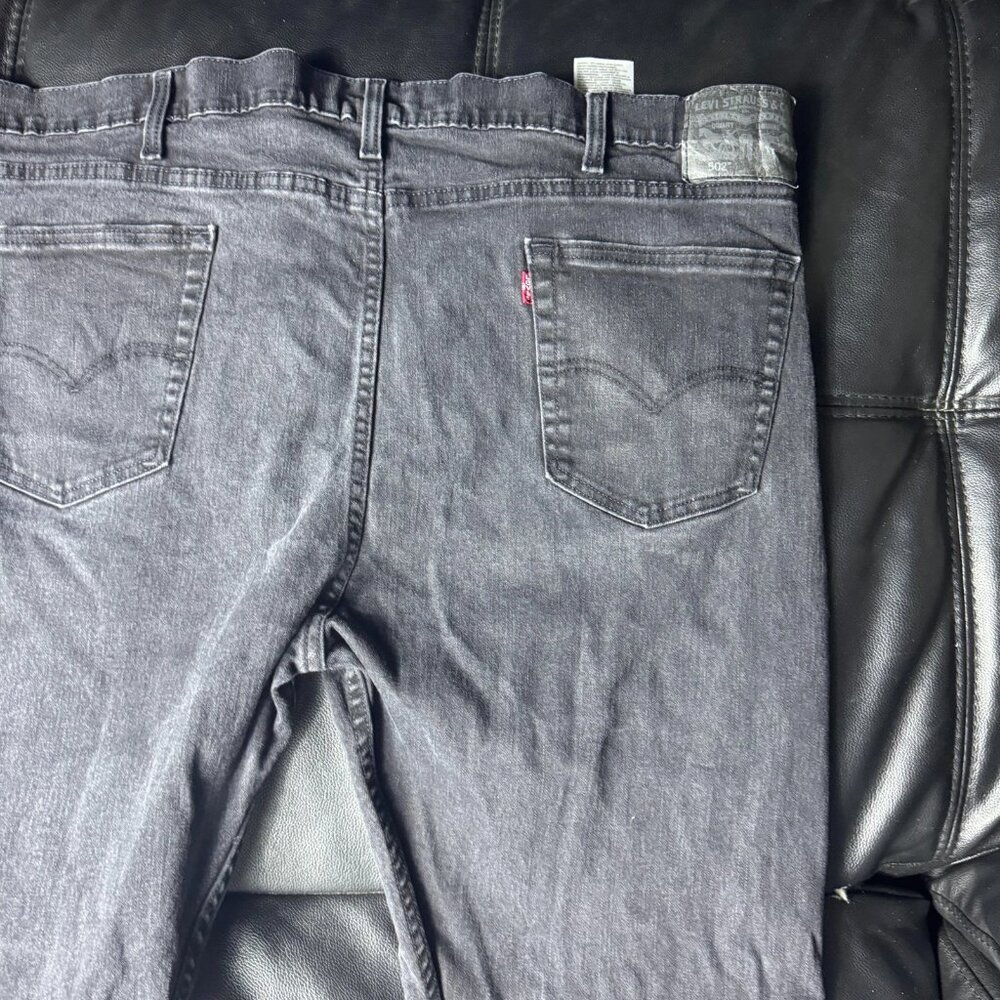 Levi Strauss Co. 502 Men's Straight Leg Jeans Gray Denim 5-Pocket Size 48x30 - Picture 7 of 16